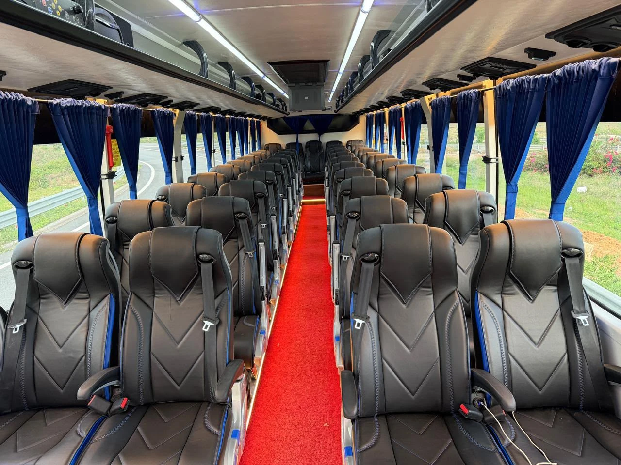 Luxury Volvo coach interior